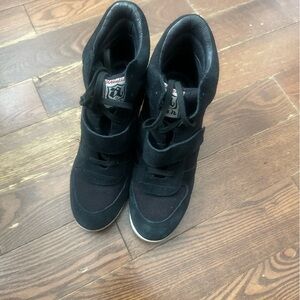 Black Sneakers with Velcro Straps